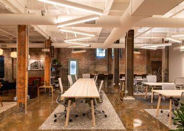 Open Workspace in Industrial, Iconic Building